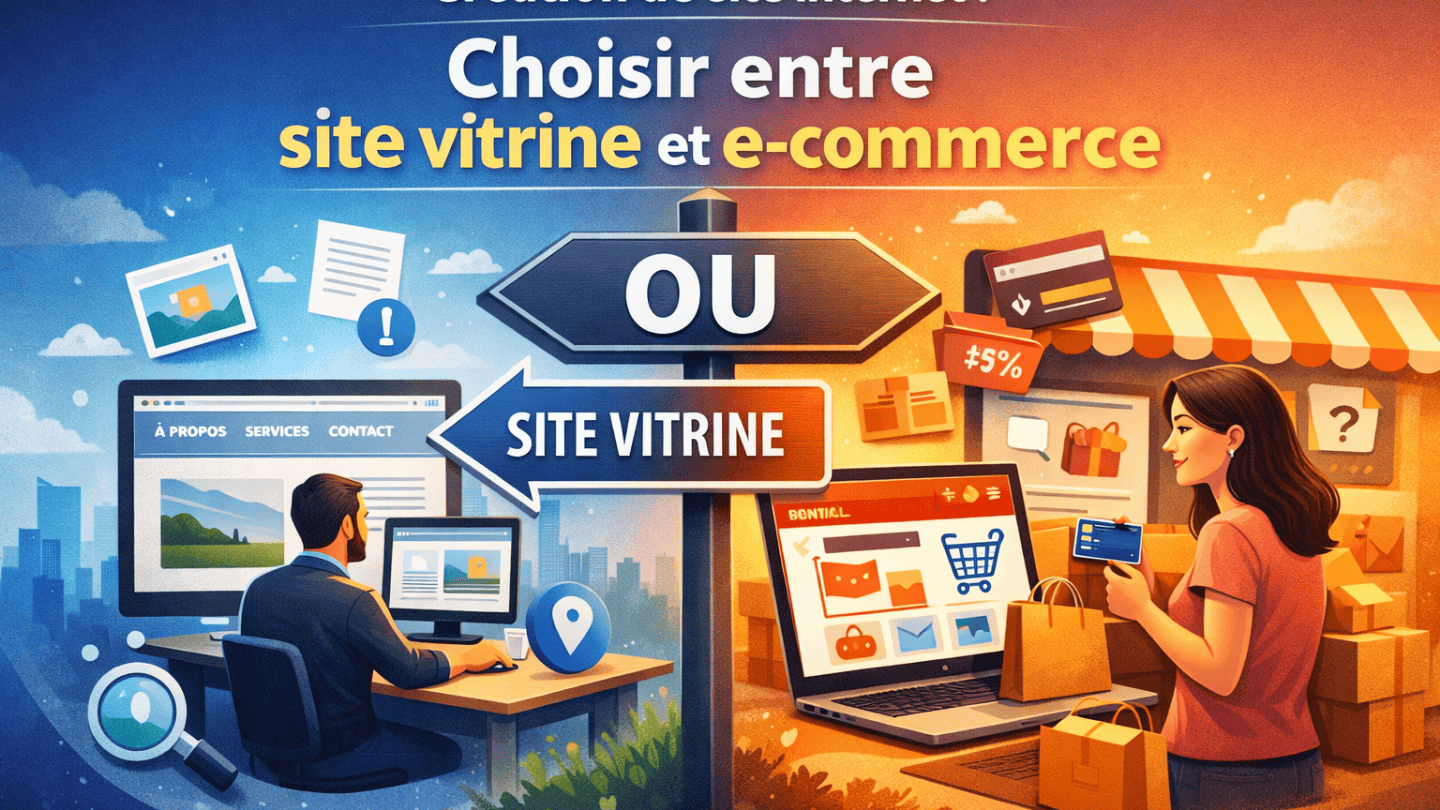 Création de site internet : Choisir entre site vitrine et e-commerce Surelly-Studio Création de site internet : Choisir entre site vitrine et e-commerce - Surelly-Studio