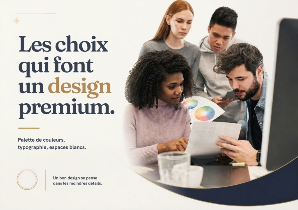 Palette de couleurs, typographie, espaces blancs : les choix qui font un design premium | Surelly-Studio
