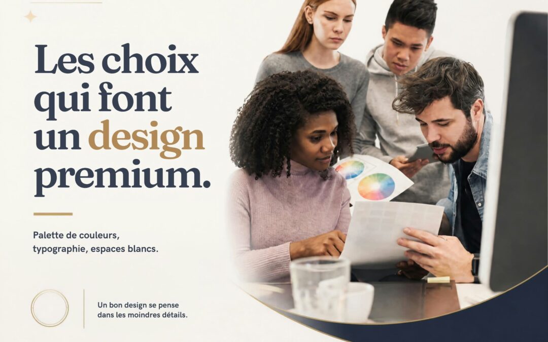 Palette de couleurs, typographie, espaces blancs : les choix qui font un design premium